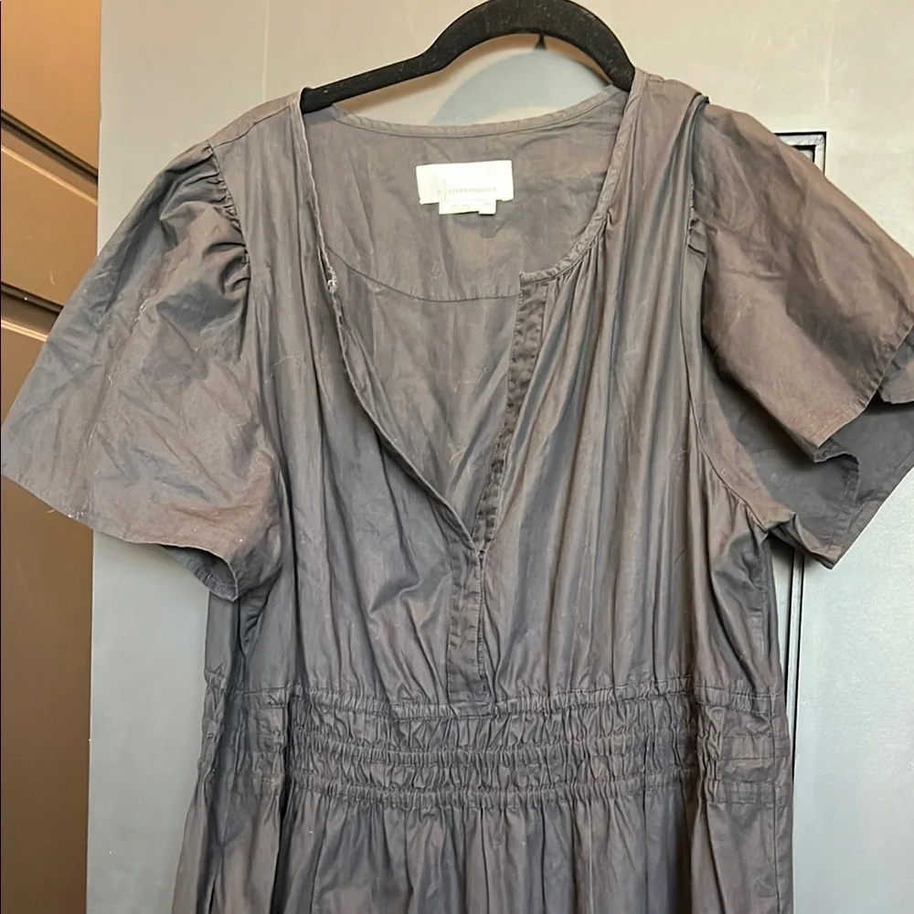 Anthropologie Maeve Somerset Black Ruffled Tiered Maxi Dress - Picture 3 of 3